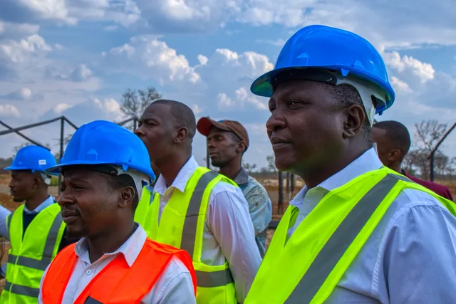 The Ecomatt team on a site inspection