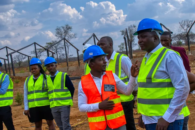 Team walk-through of the expansion works